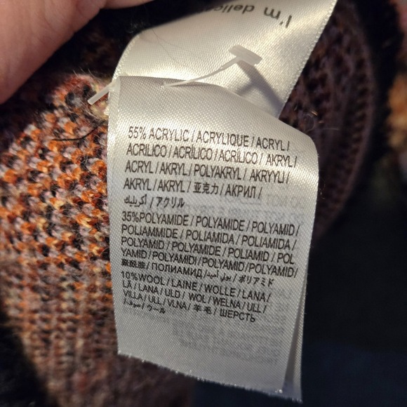 Farm Rio Women's Black Sweet Mermaids Knit Wool Jacket Size XS - Picture 8 of 9